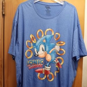 Sega Sonic The Hedgehog Short Sleeve Men's Blue 3XL T Shirt New no Tag
